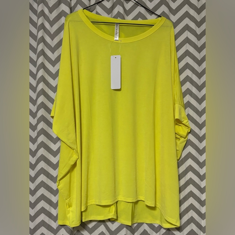 Yellow short  Sleeve Women's Top